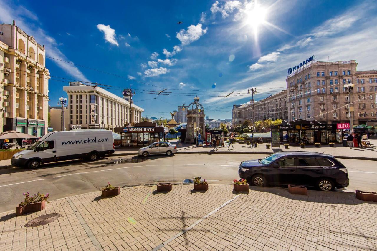 Two-Room Apartments On Maidan Nezavisimosti Kiev Bagian luar foto